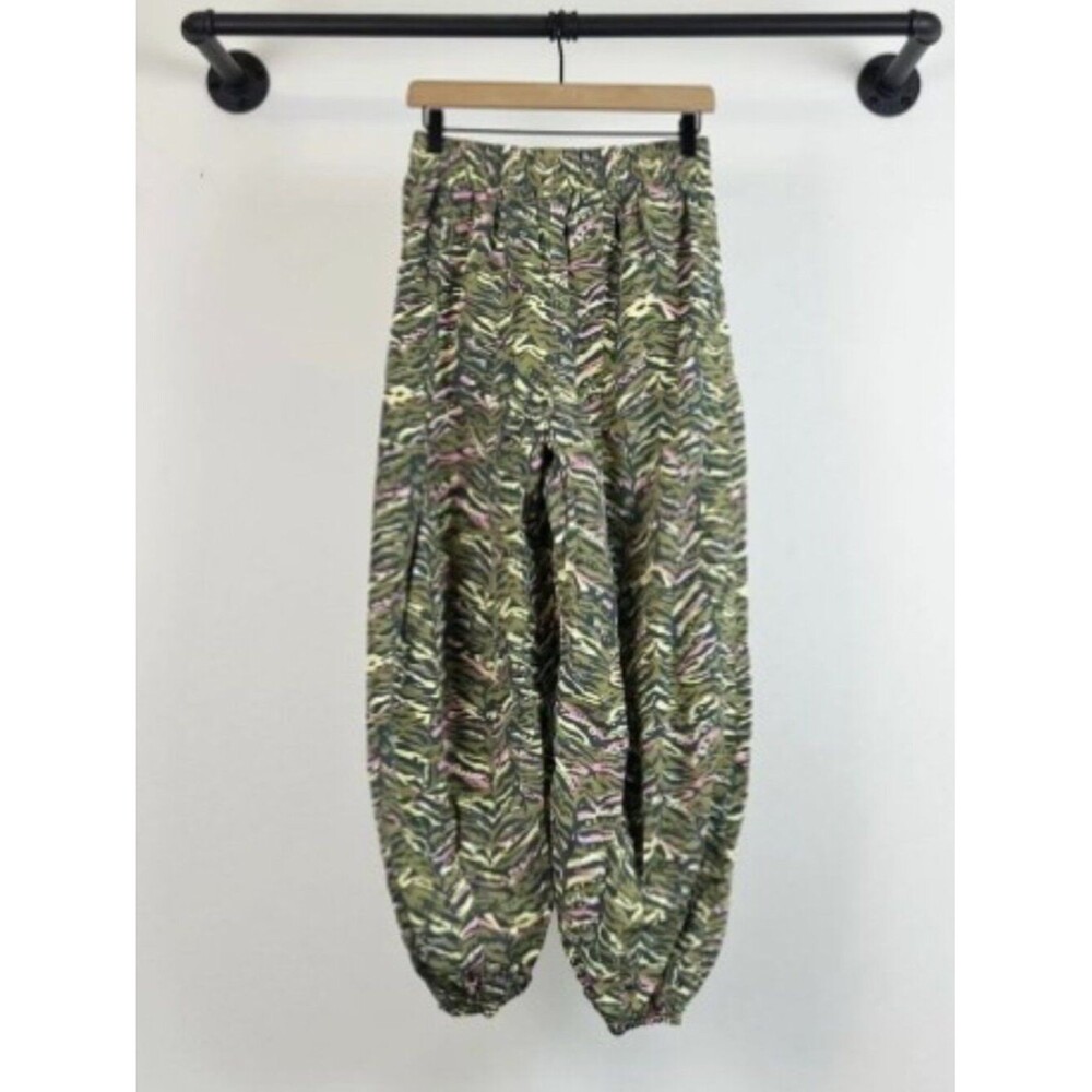 NWOT FP Movement Zephyr Hi Rise Balloon Pants Free People Green Olive Combo XS - Picture 12 of 16